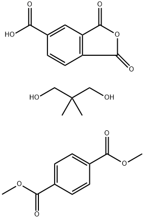 1,4-Benzenedicarboxylic acid, dimethyl ester, polymer with 1,3-dihydro-1,3-dioxo-5-isobenzofurancarboxylic acid and 2,2-dimethyl-1,3-propanediol,59779-08-7,结构式