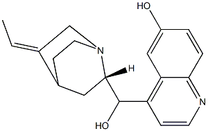 (3Z,8α,9R)-3,10-Didehydro-10,11-dihydrocinchonan-6',9-diol,5985-94-4,结构式