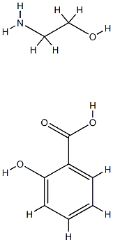 salicylic acid, compound with 2-aminoethanol (1:1) Structure