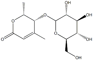 59870-77-8 (5R)-5β-(β-D-Glucopyranosyloxy)-5,6-dihydro-4,6β-dimethyl-2H-pyran-2-one