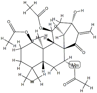 (14S)-1β,7α,11β-Triacetoxy-13,14-dihydroxykaur-16-en-15-one|