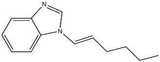 1H-Benzimidazole,1-(1E)-1-hexenyl-(9CI) Struktur