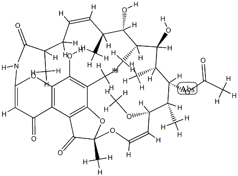 利福霉素G, 59996-09-7, 结构式