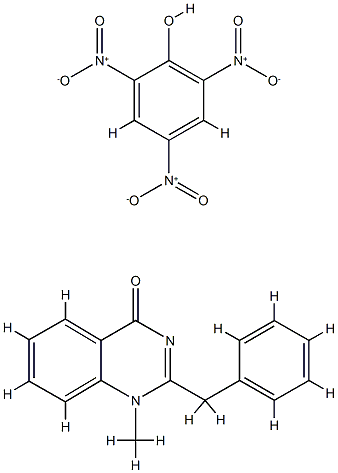 2-Benzyl-1-methylquinazolin-4(1H)-one compound with picric acid (1:1) Struktur