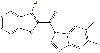 1H-Benzimidazole,1-[(3-chlorobenzo[b]thien-2-yl)carbonyl]-5,6-dimethyl-(9CI)|