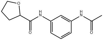 2-Furancarboxamide,N-[3-(acetylamino)phenyl]tetrahydro-(9CI) Structure