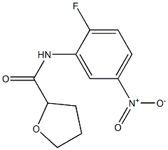2-Furancarboxamide,N-(2-fluoro-5-nitrophenyl)tetrahydro-(9CI) Structure