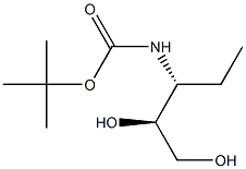 D-threo-Pentitol, 3,4,5-trideoxy-3-[[(1,1-dimethylethoxy)carbonyl]amino]- (9CI) 化学構造式