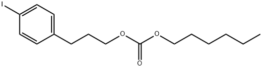 Hexyl[3-(p-iodophenyl)propyl] =carbonate Structure