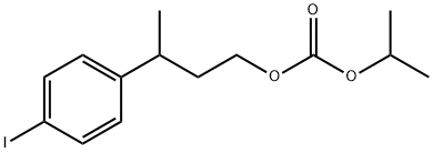 Isopropyl[3-(p-iodophenyl)butyl] =carbonate Structure