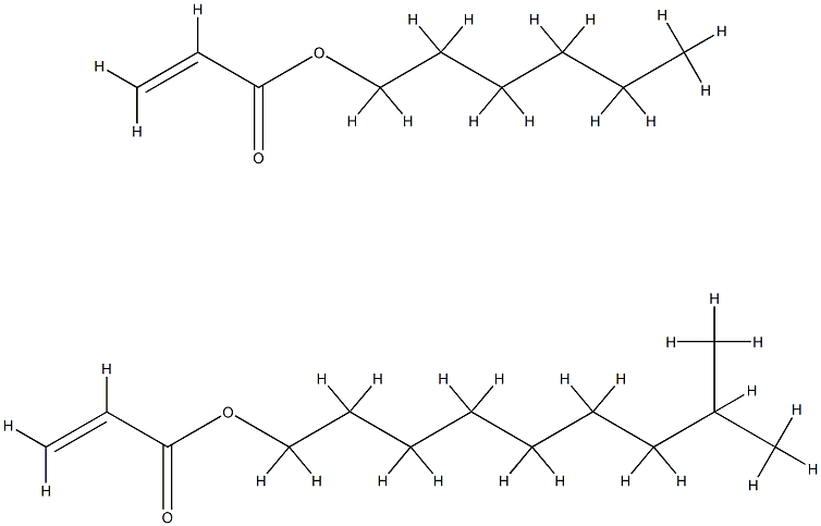 2-Propenoic acid, hexyl ester, polymer with isodecyl 2-propenoate,60098-83-1,结构式