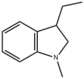 1H-Indole,3-ethyl-2,3-dihydro-1-methyl-(9CI) Struktur