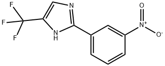 1H-IMidazole, 2-(3-nitrophenyl)-5-(trifluoroMethyl)- 结构式