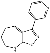 5H-Isoxazolo[5,4-b]azepine,6,7,8,8a-tetrahydro-3-(3-pyridinyl)-(9CI) Struktur