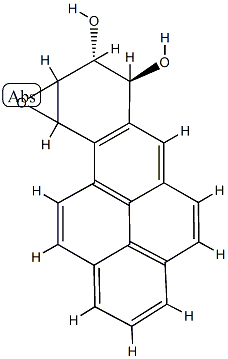benzo(a)pyrene diolepoxide I Structure
