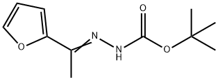 Hydrazinecarboxylic acid, 2-[1-(2-furanyl)ethylidene]-, 1,1-dimethylethyl este Structure