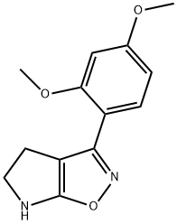 4H-Pyrrolo[3,2-d]isoxazole,3-(2,4-dimethoxyphenyl)-5,6-dihydro-(9CI) 化学構造式