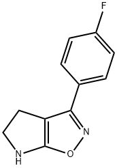 4H-Pyrrolo[3,2-d]isoxazole,3-(4-fluorophenyl)-5,6-dihydro-(9CI) 化学構造式