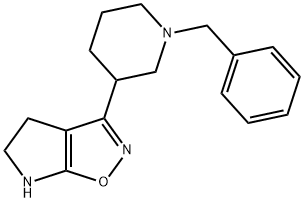 4H-Pyrrolo[3,2-d]isoxazole,5,6-dihydro-3-[1-(phenylmethyl)-3-piperidinyl]-(9CI) Structure