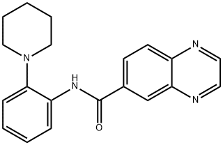 6-퀴녹살린카르복사미드,N-[2-(1-피페리디닐)페닐]-(9CI)