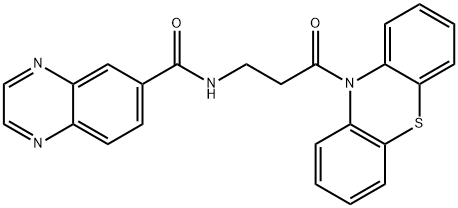 603093-65-8 6-Quinoxalinecarboxamide,N-[3-oxo-3-(10H-phenothiazin-10-yl)propyl]-(9CI)