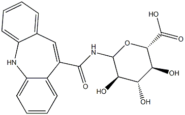 beta-D-Glucopyranuronic acid, 1-deoxy-1-((5H-dibenz(b,f)azepin-5-ylcarbonyl)amino)-,60342-79-2,结构式