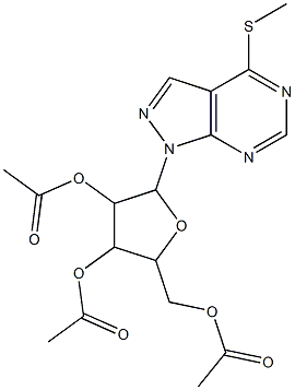 [3,4-diacetyloxy-5-(5-methylsulfanyl-2,4,8,9-tetrazabicyclo[4.3.0]nona -2,4,7,10-tetraen-9-yl)oxolan-2-yl]methyl acetate|