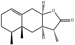(3R)-3aα,4,4a,5,6,7,9,9aα-Octahydro-3α,4aβ,5β-trimethylnaphtho[2,3-b]furan-2(3H)-one Struktur