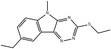 5H-1,2,4-Triazino[5,6-b]indole,8-ethyl-3-(ethylthio)-5-methyl-(9CI)|