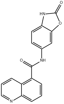 5-Quinolinecarboxamide,N-(2,3-dihydro-2-oxo-6-benzoxazolyl)-(9CI) Structure