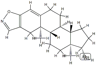 (17beta)-androsta-2,4-dieno[2,3-d]isoxazol-17-ol Structure