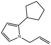 1H-Pyrrole,2-cyclopentyl-1-(2-propenyl)-(9CI) 化学構造式