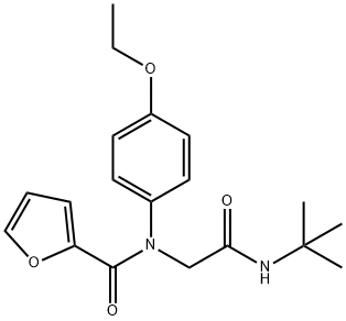 2-Furancarboxamide,N-[2-[(1,1-dimethylethyl)amino]-2-oxoethyl]-N-(4-ethoxyphenyl)-(9CI) 结构式