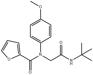 2-Furancarboxamide,N-[2-[(1,1-dimethylethyl)amino]-2-oxoethyl]-N-(4-methoxyphenyl)-(9CI) 结构式