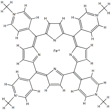 60489-13-6 tetrakis(N-methyl-4-pyridinium)yl-porphine iron(III) complex