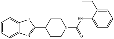1-Piperidinecarboxamide,4-(2-benzoxazolyl)-N-(2-ethylphenyl)-(9CI) Structure