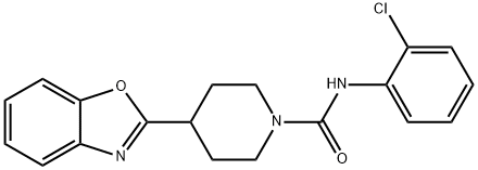 1-Piperidinecarboxamide,4-(2-benzoxazolyl)-N-(2-chlorophenyl)-(9CI)|