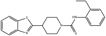 1-Piperidinecarbothioamide,4-(2-benzothiazolyl)-N-(2-ethylphenyl)-(9CI) 结构式