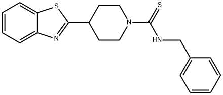 1-피페리딘카르보티오아미드,4-(2-벤조티아졸릴)-N-(페닐메틸)-(9CI)