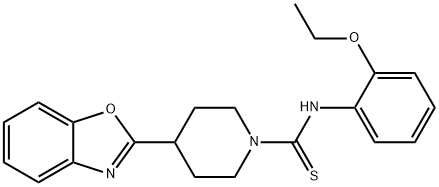 1-Piperidinecarbothioamide,4-(2-benzoxazolyl)-N-(2-ethoxyphenyl)-(9CI) Struktur