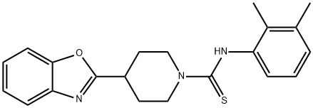 1-Piperidinecarbothioamide,4-(2-benzoxazolyl)-N-(2,3-dimethylphenyl)-(9CI) Structure