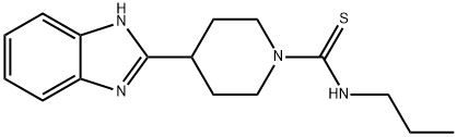 1-Piperidinecarbothioamide,4-(1H-benzimidazol-2-yl)-N-propyl-(9CI),605629-33-2,结构式