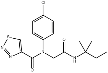 605638-03-7 1,2,3-Thiadiazole-4-carboxamide,N-(4-chlorophenyl)-N-[2-[(1,1-dimethylpropyl)amino]-2-oxoethyl]-(9CI)