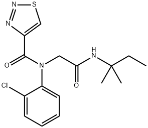 1,2,3-Thiadiazole-4-carboxamide,N-(2-chlorophenyl)-N-[2-[(1,1-dimethylpropyl)amino]-2-oxoethyl]-(9CI)|