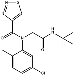 1,2,3-Thiadiazole-4-carboxamide,N-(5-chloro-2-methylphenyl)-N-[2-[(1,1-dimethylethyl)amino]-2-oxoethyl]-(9CI)|