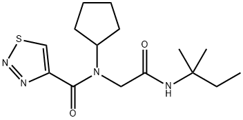 605638-90-2 1,2,3-Thiadiazole-4-carboxamide,N-cyclopentyl-N-[2-[(1,1-dimethylpropyl)amino]-2-oxoethyl]-(9CI)