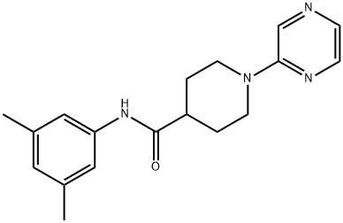 4-Piperidinecarboxamide,N-(3,5-dimethylphenyl)-1-pyrazinyl-(9CI) Struktur
