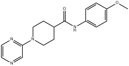 4-Piperidinecarboxamide,N-(4-methoxyphenyl)-1-pyrazinyl-(9CI)|