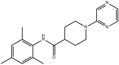 4-Piperidinecarboxamide,1-pyrazinyl-N-(2,4,6-trimethylphenyl)-(9CI),605639-52-9,结构式