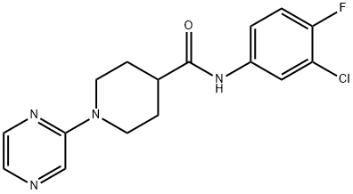 605639-60-9 4-Piperidinecarboxamide,N-(3-chloro-4-fluorophenyl)-1-pyrazinyl-(9CI)